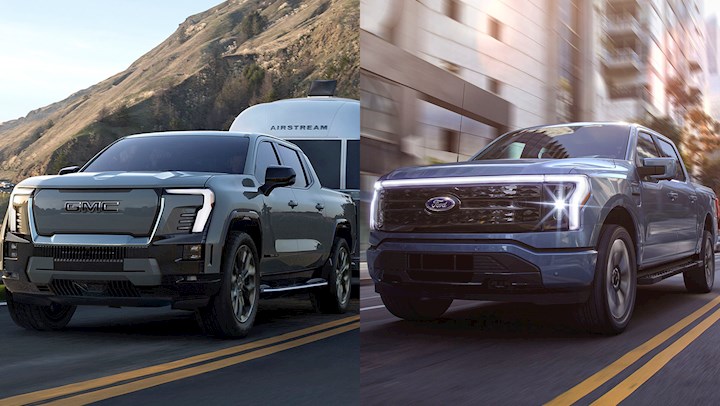 Ford F 150 Lightning Platinum Vs GMC Sierra EV Denali Battle Of The