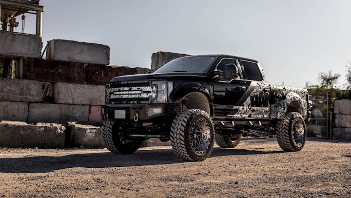 lifted trucks with rims