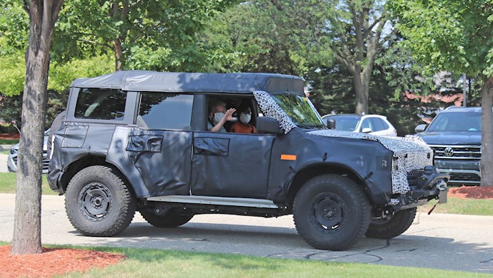 Spy Photos New Ford Bronco Sasquatch Overlanding Model Spotted On Road