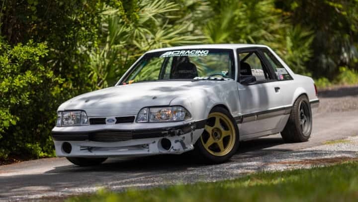 Chelsea Denofa's Ecoboost-swapped Fox Body Mustang turns laps more than ...