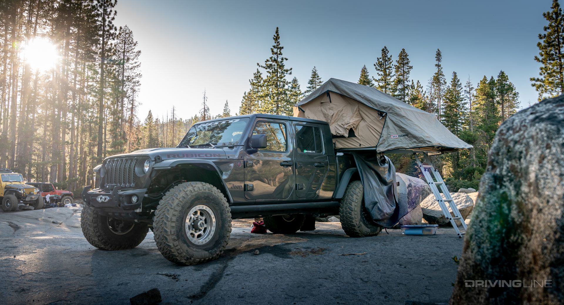 Surviving the Rubicon Trail in A Jeep Gladiator DrivingLine