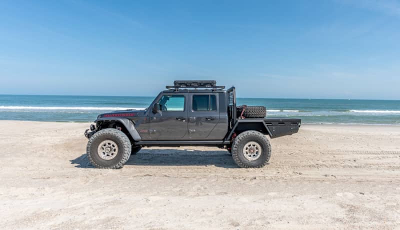 Jeep Gladiator Rubicon on 40's Flatbed Conversion from MITS Alloy ...