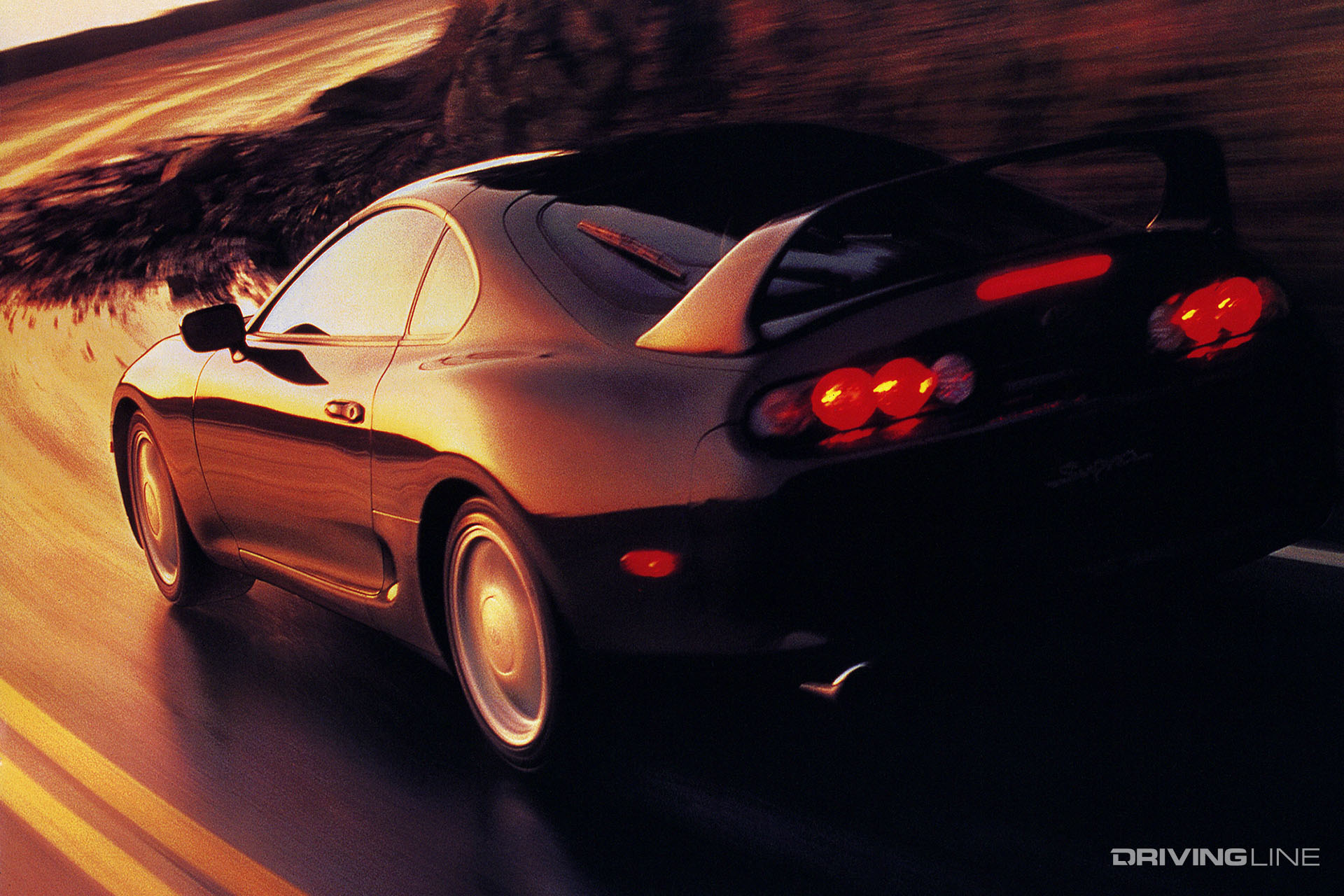 Mk4 Supra Black Rear View