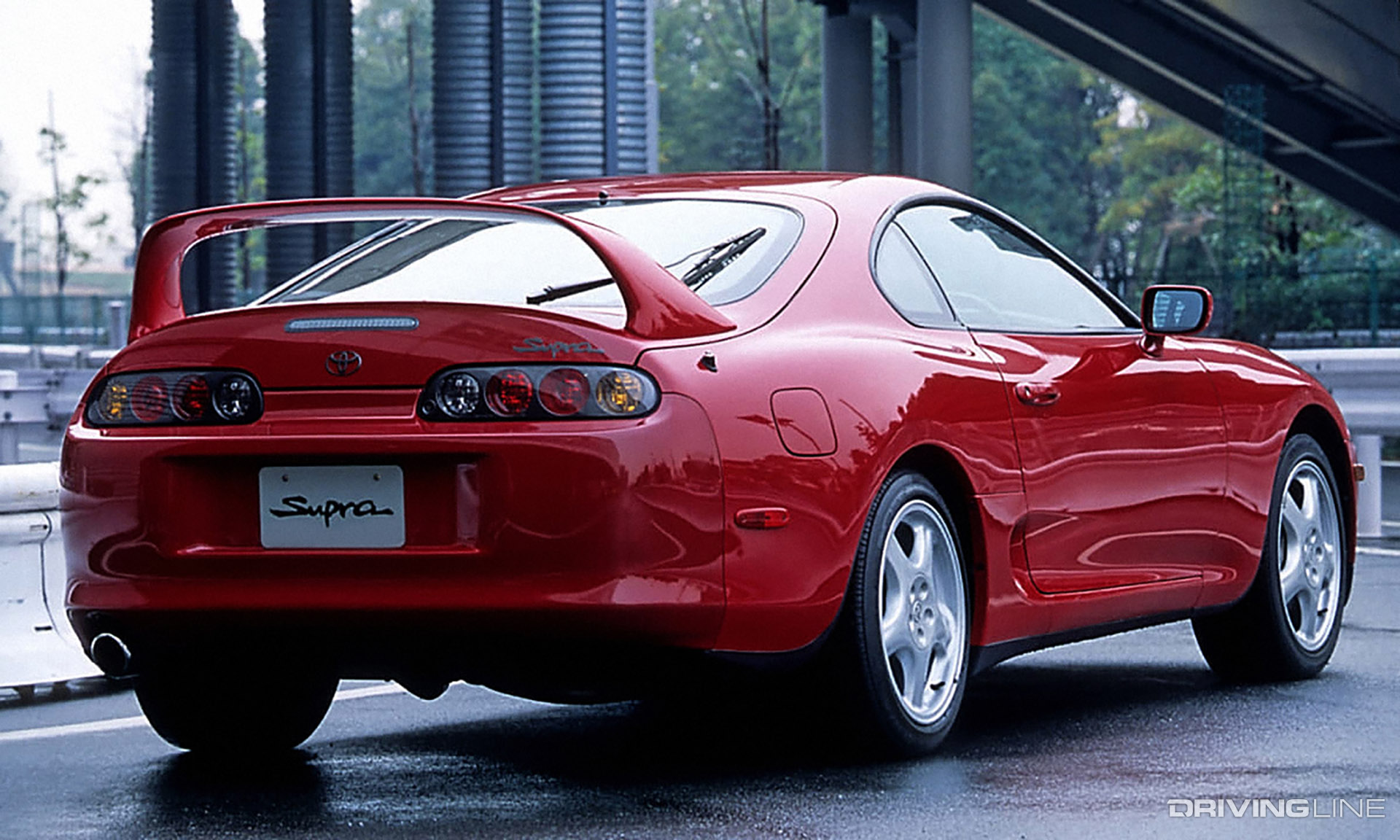 Mk4 Supra Red Rear View